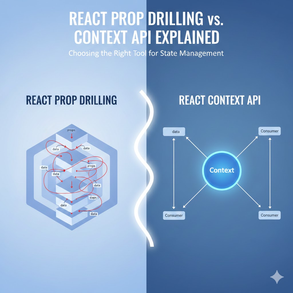 Props Drilling vs Context API in React: When and How to Use Each Effectively